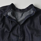 45 Petit Denim Tiered Frill Dress Detail