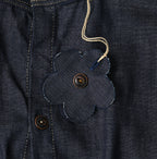 45 Petit Denim Tiered Frill Dress Detail