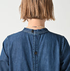 45 Petit Denim Tiered Frill Dress Distressed Detail