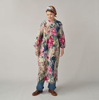 Boiled Wool Jardin Print Poyon Dress Female Model