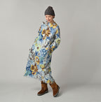 Boiled Wool Jardin Print Poyon Dress Female Model