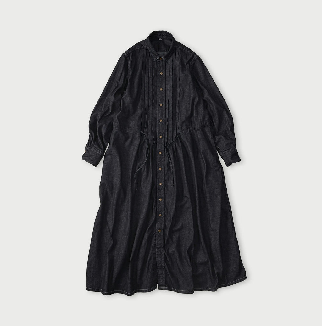 45 Petit Denim Tuck Shirt Dress Nou