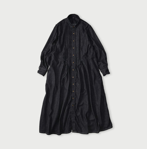 45 Petit Denim Tuck Shirt Dress Nou