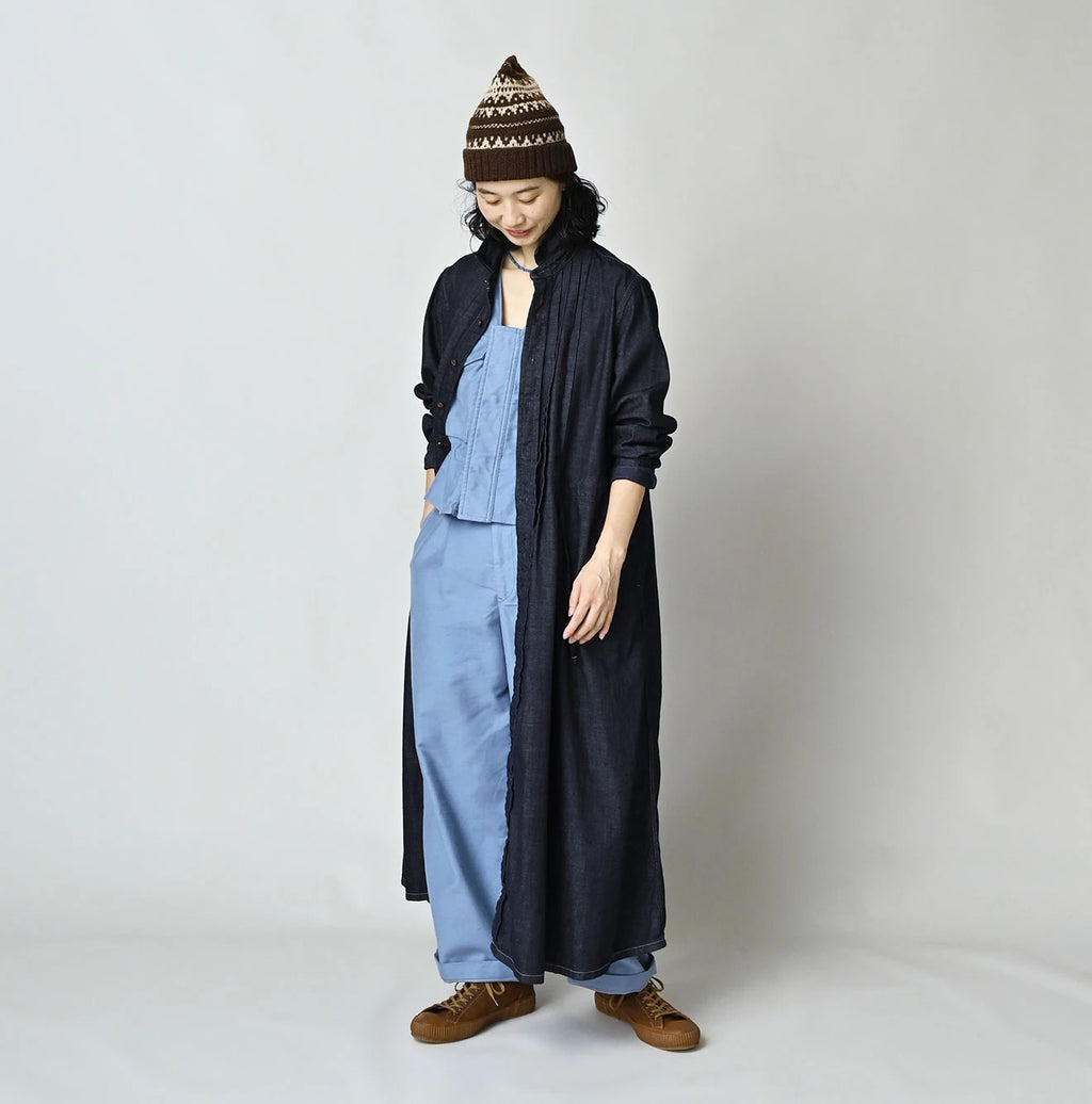 45 Petit Denim Tuck Shirt Dress Nou