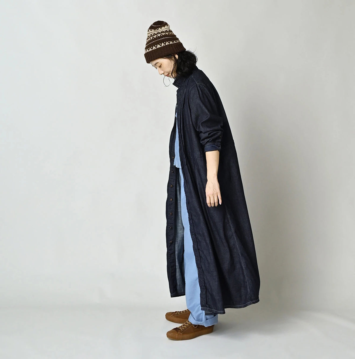 45 Petit Denim Tuck Shirt Dress Nou
