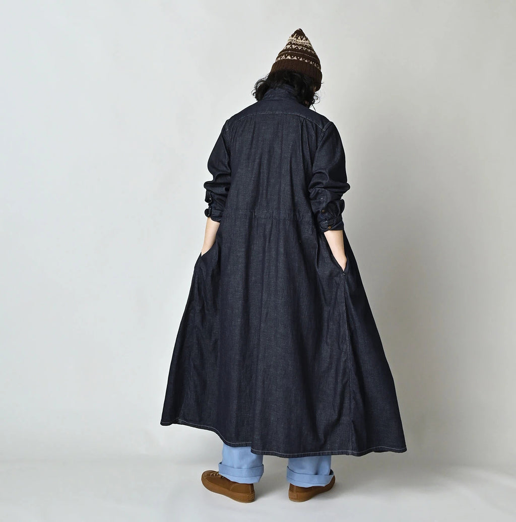 45 Petit Denim Tuck Shirt Dress Nou