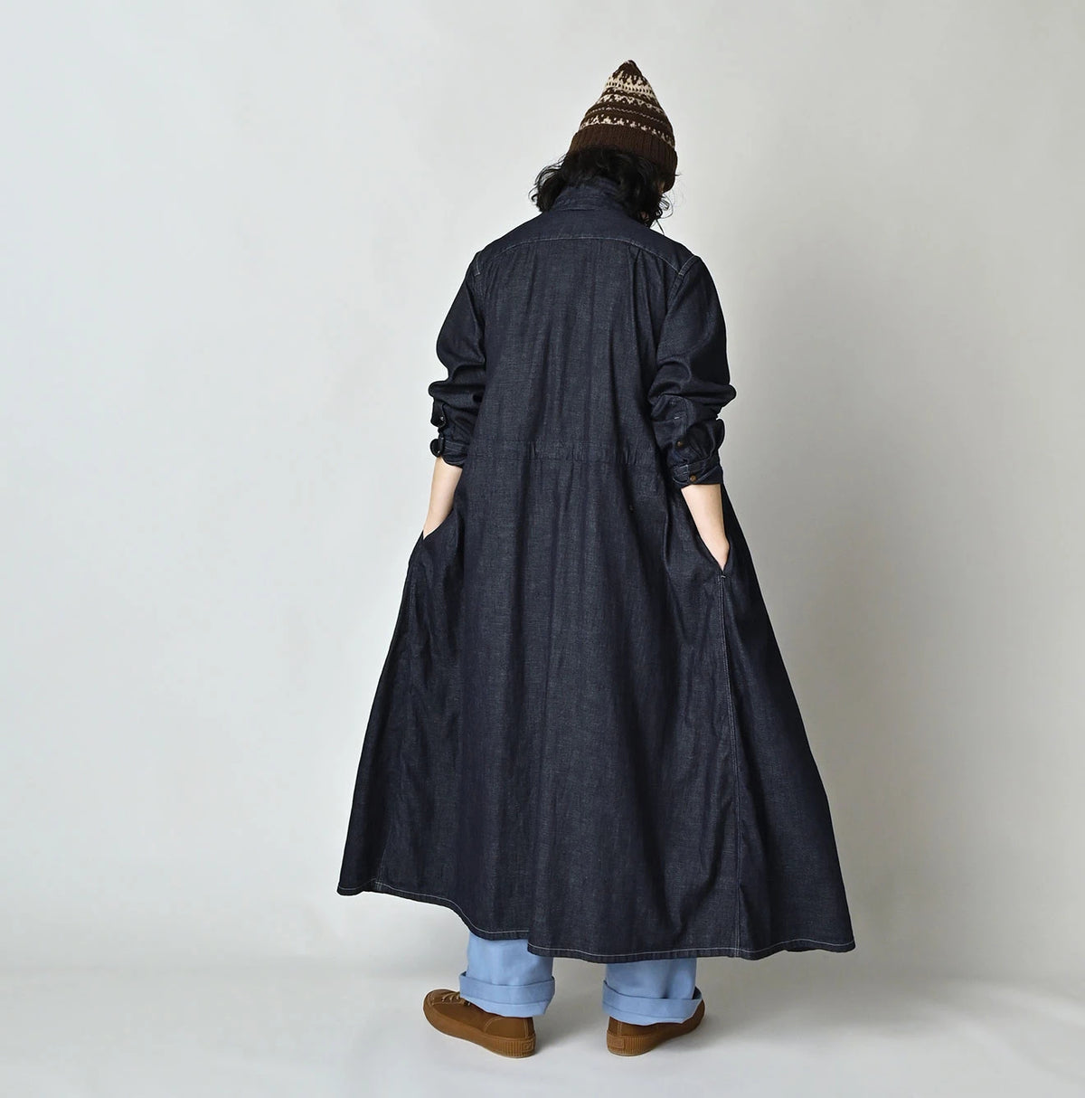 45 Petit Denim Tuck Shirt Dress Nou