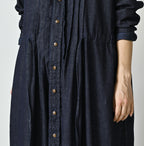 45 Petit Denim Tuck Shirt Dress Nou