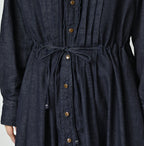 45 Petit Denim Tuck Shirt Dress Nou