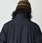 45 Petit Denim Tuck Shirt Dress Nou