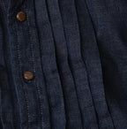 45 Petit Denim Tuck Shirt Dress Nou