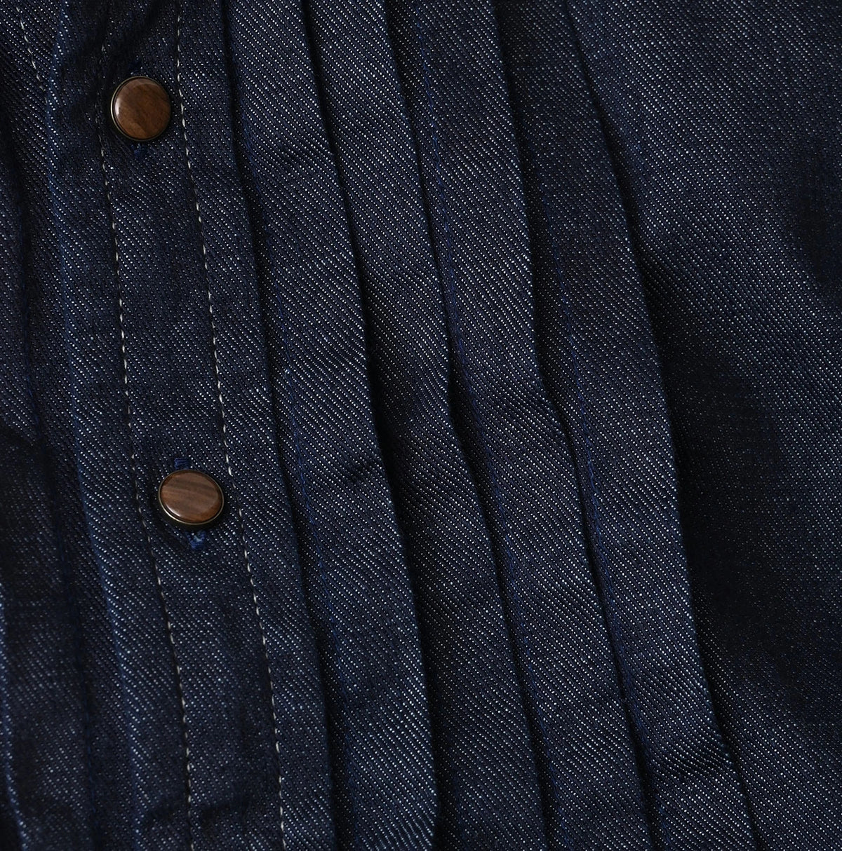 45 Petit Denim Tuck Shirt Dress Nou