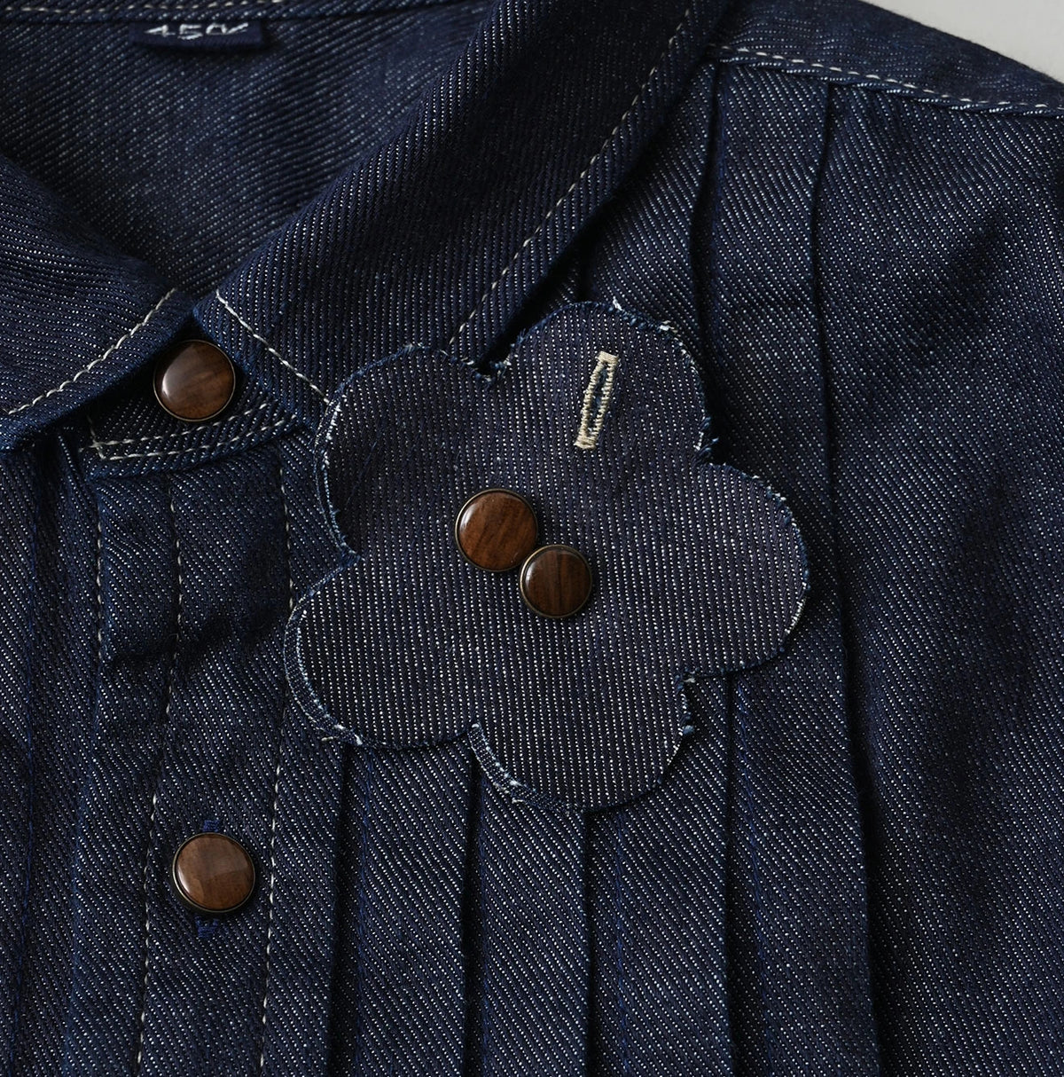 45 Petit Denim Tuck Shirt Dress Nou