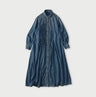 45 Petit Denim Tuck Shirt Dress Distressed