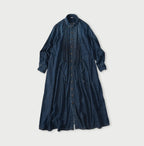 45 Petit Denim Tuck Shirt Dress Distressed