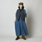 45 Petit Denim Tuck Shirt Dress Distressed