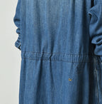 45 Petit Denim Tuck Shirt Dress Distressed