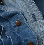 45 Petit Denim Tuck Shirt Dress Distressed