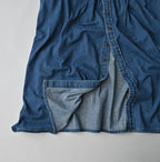 45 Petit Denim Tuck Shirt Dress Distressed