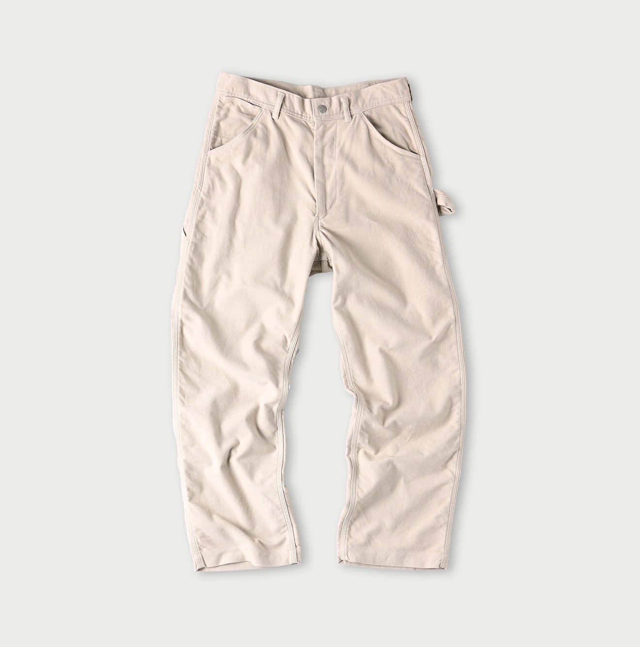 Mole Serge Stretch 908 Painter Pants Bone White