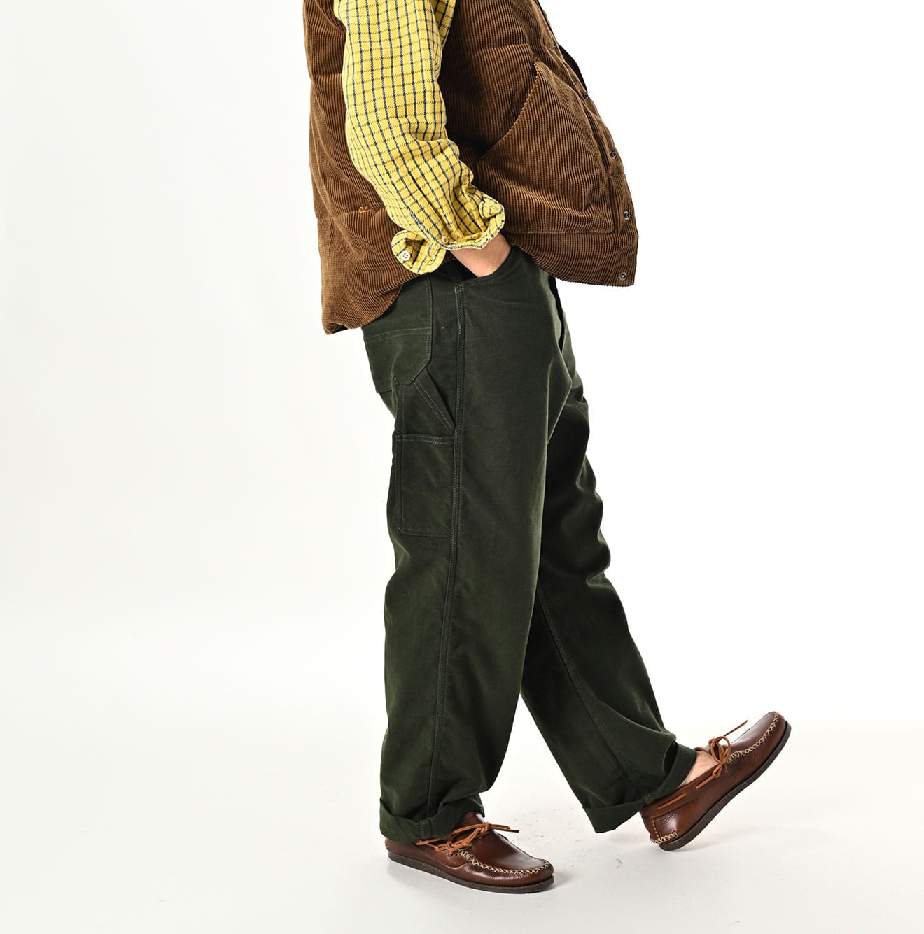 Mole Serge Stretch 908 Painter Pants Male Model