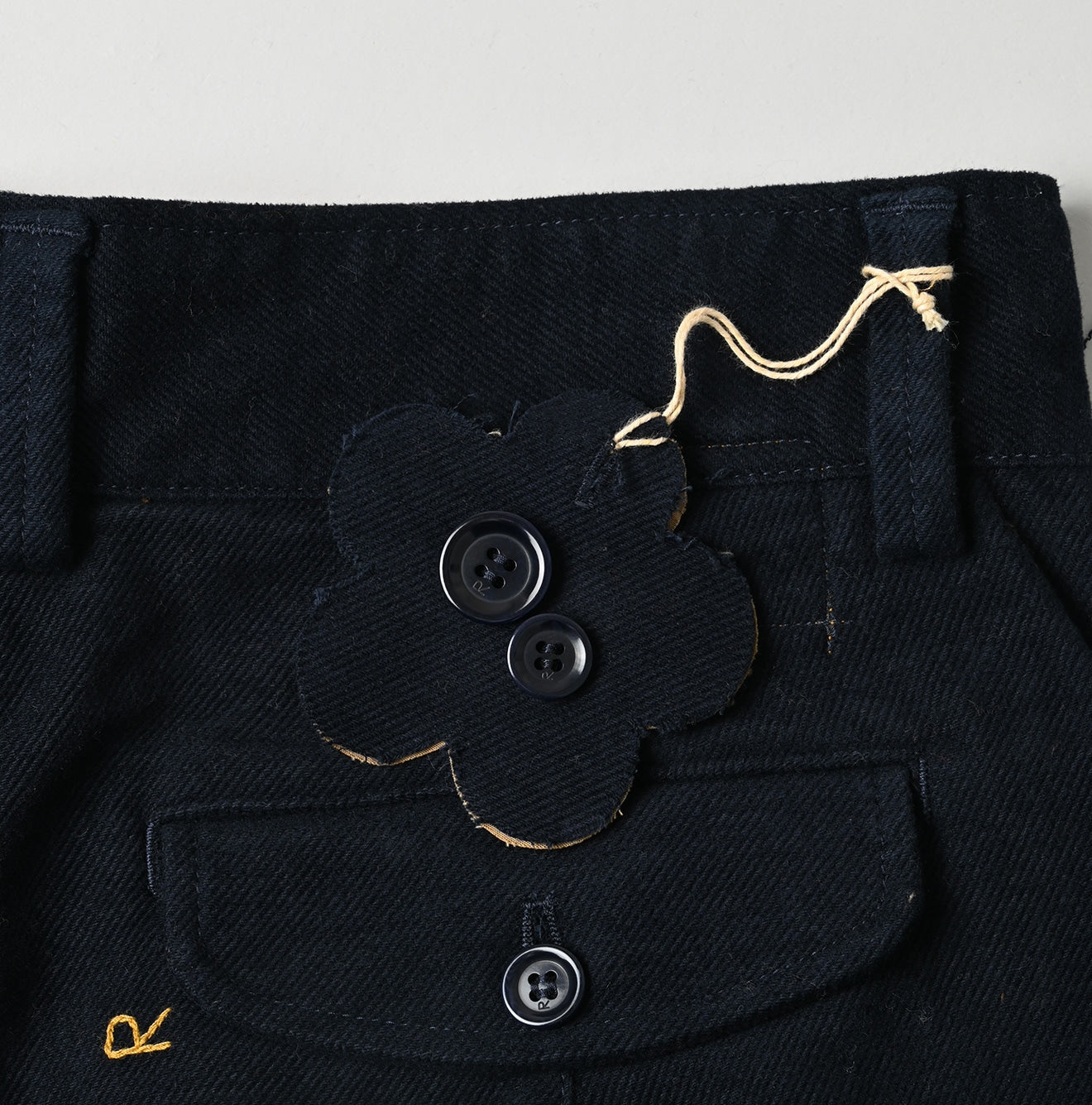 Mole Serge Stretch Charlotte Baggy Detail