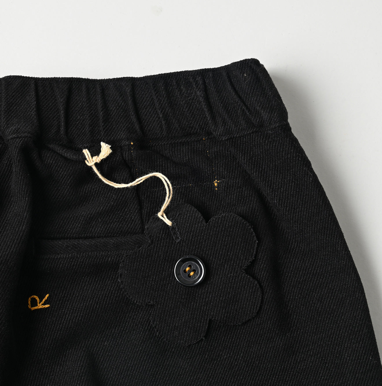 Mole Serge Stretch Sabrina Slacks Detail