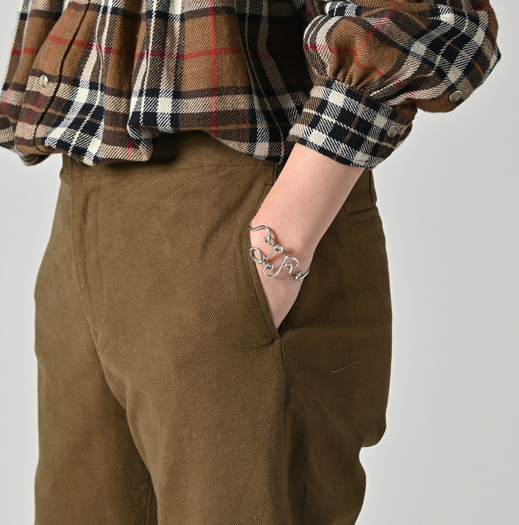 Mole Serge Stretch Sabrina Slacks Detail
