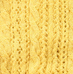Shetland Cable Lace Frill Cardigan Detail