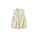 Yak Merino Vest Bone White Top