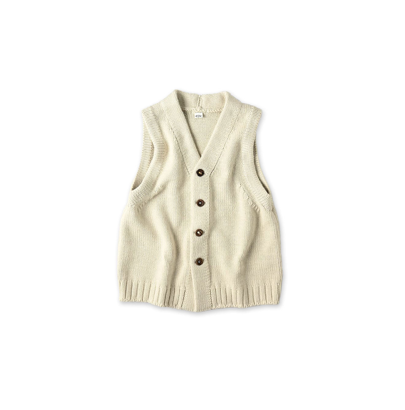 Yak Merino Vest Bone White Top