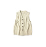 Yak Merino Vest Bone White Top