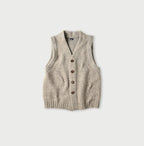 Yak Merino Vest Beige Natural