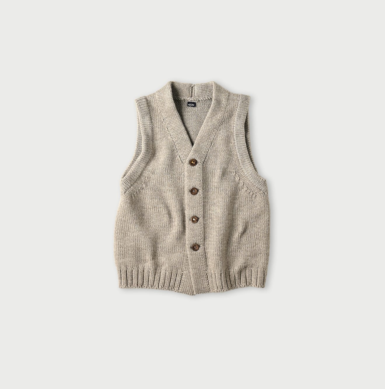 Yak Merino Vest Beige Natural