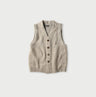 Yak Merino Vest Beige Natural