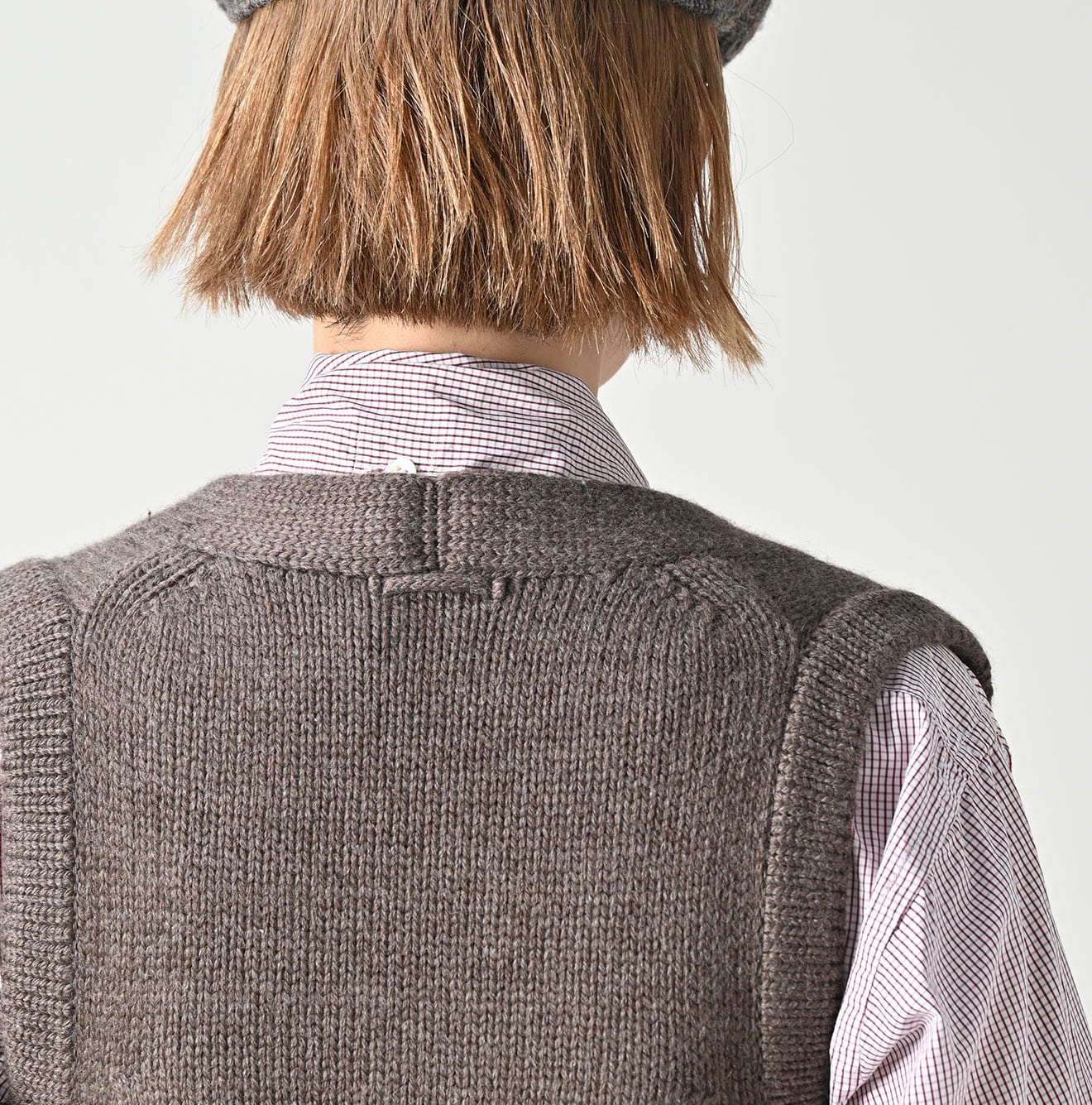 Yak Merino Vest Detail