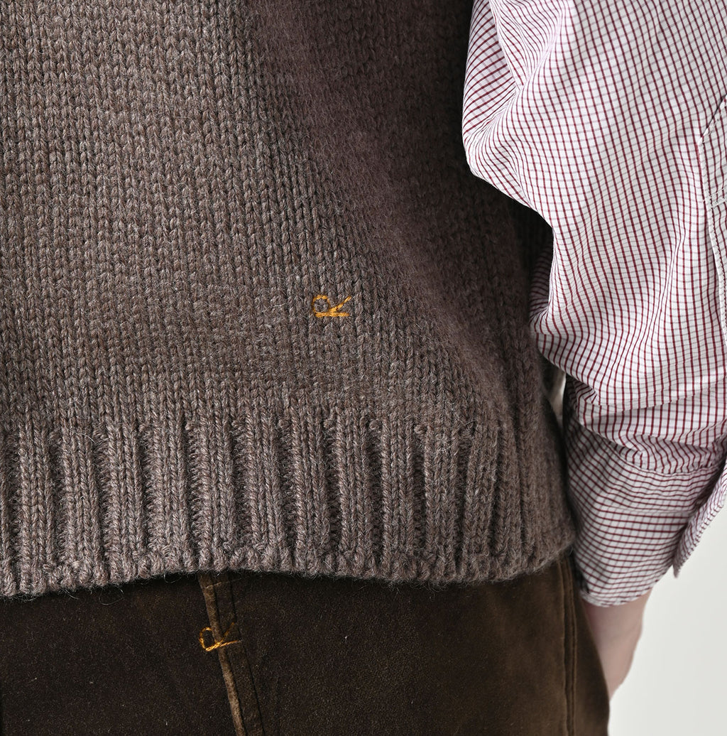 Yak Merino Vest Detail