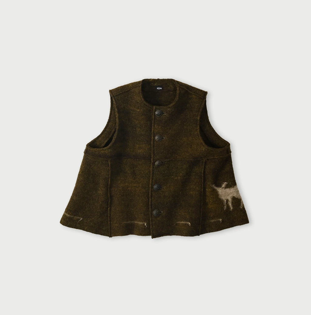 Donkey Boiled Wool Tent Vest