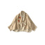 Linen Layered Embroidery Bolero Beige