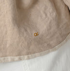Linen Layered Embroidery Bolero Detail