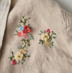 Linen Layered Embroidery Bolero Detail