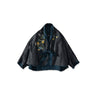 Ai Indigo Linen Layered Embroidery Bolero
