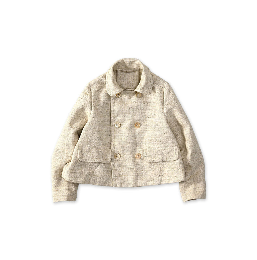 Cotton Linen Tweed Annie Mini Jacket Kinari