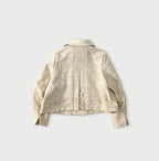 Cotton Linen Tweed Annie Mini Jacket Back
