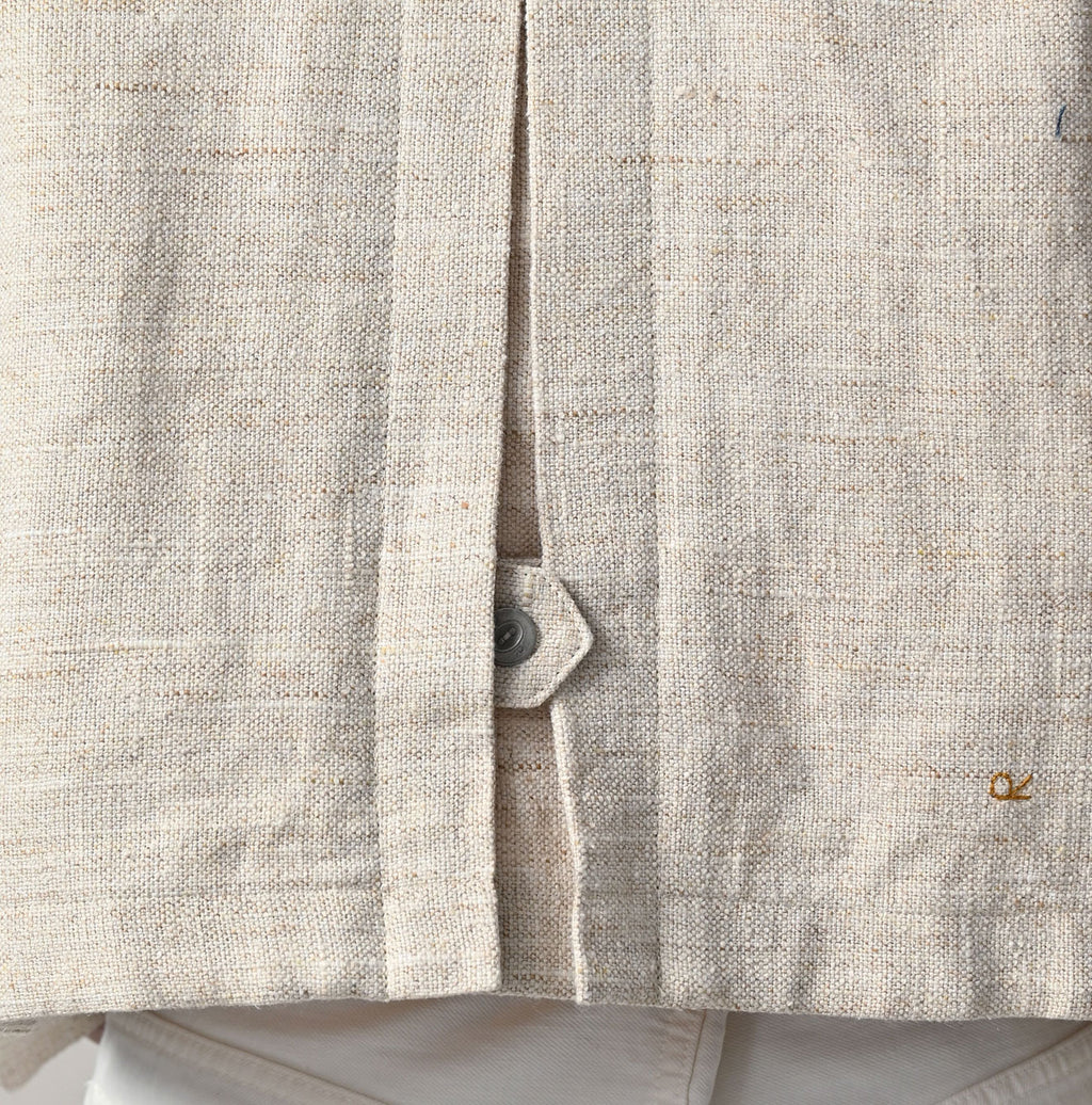 Cotton Linen Tweed Annie Mini Jacket Detail