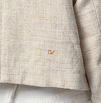 Cotton Linen Tweed Annie Mini Jacket Detail