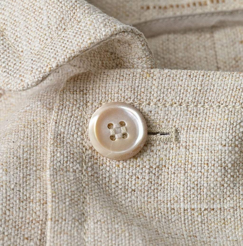 Cotton Linen Tweed Annie Mini Jacket Detail