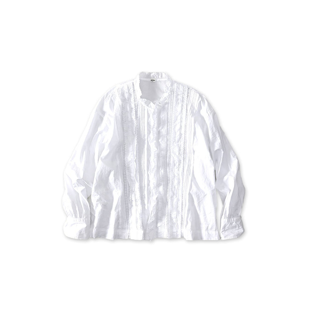 Supima Batiste Cutwork Blouse White