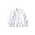 Supima Batiste Cutwork Blouse White