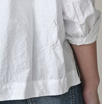 Supima Batiste Cutwork Blouse Detail